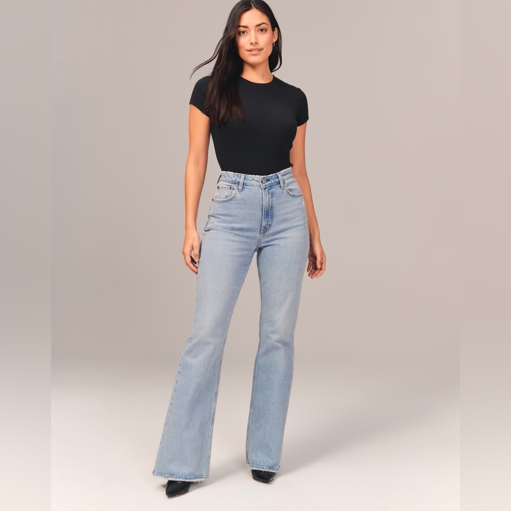Abercrombie & Fitch Light Blue Flare Jeans